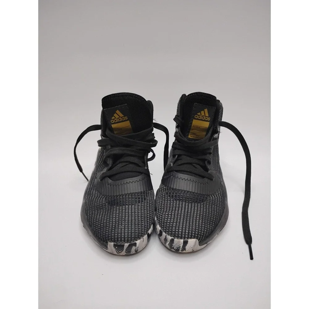 adidas Pro Bounce 2019 Shoe Men's Basketball  Black White Grey High Top